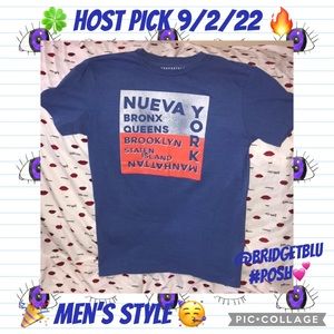 Aeropostale XS blue white and orange tee 💕